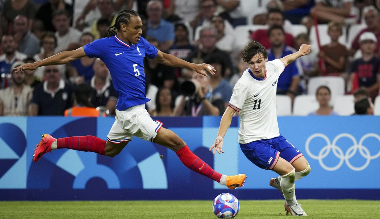 Kemenangan ini memberikan awal yang positif bagi Prancis dalam perjalanan mereka di Olimpiade. (AP Photo/Daniel Cole)