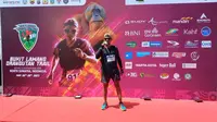 Muhammad Hardinas, salah satu peserta Bukit Lawang Orangutan Trail Run 2023 (Reza Efendi/Liputan6.com)