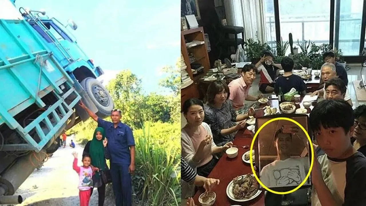 6 Potret Foto Keluarga Ini Curi Perhatian, Unik Sekaligus Kocak