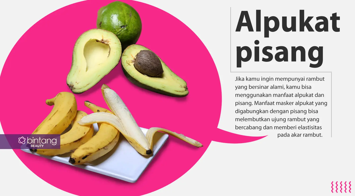 Alpukat dan pisang. (Foto: Adrian Putra/Bintang.com, Digital Imaging: Nurman Abdul Hakim/Bintang.com).