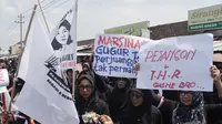 Belum Terima Pesangon, Ratusan Eks Karyawan Sritex Turun ke Jalan