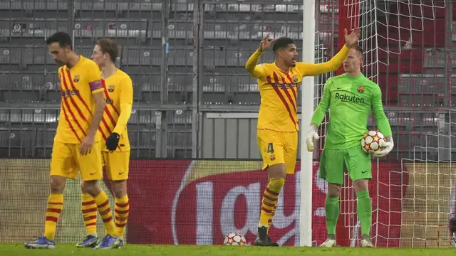 FOTO: Dibantai Munchen 3-0, Barcelona Tersingkir dari Liga Champions