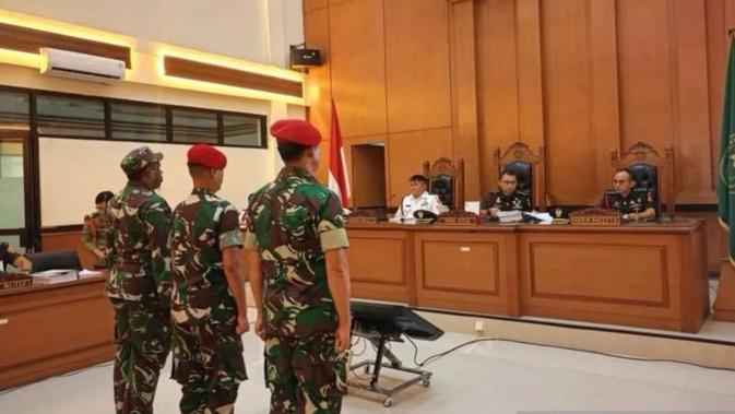 Sidang Eksepsi 3 Prajurit TNI Terdakwa Pembunuhan Kacab Bank, Minta Dakwaan Batal Demi Hukum