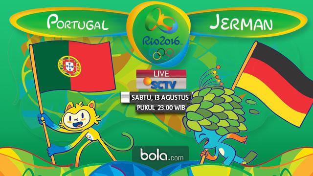Portugal Vs Jerman Rio 2016 (Bola.com/Adreanus Titus)