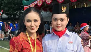Amora Lemos Jadi Anggota Paskibra di Hari Pramuka, Didampingi Kris Dayanti