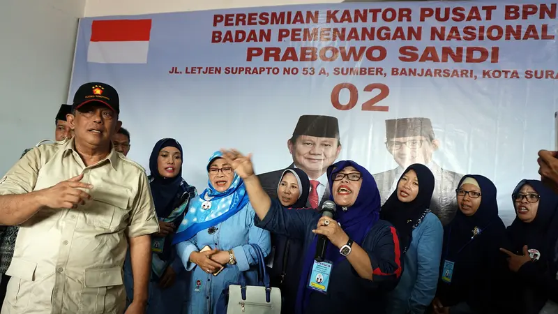 Peresmian Kantor Pusat BPN Prabowo-Sandi Solo