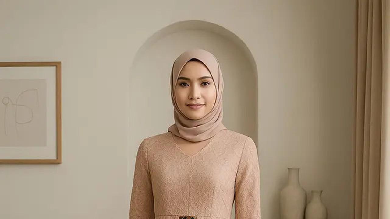 8 Model Gamis Brokat Kombinasi Batik Terbaru Tren 2025, Anggun dan Penuh Karakter