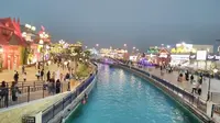Global Village merupakan tempat wisata hiburan keluarga terkemuka di Dubai, yang dilengkapi atraksi budaya serta pusat belanja unik. Foto: Rochmanuddin/ Liputan6.com.