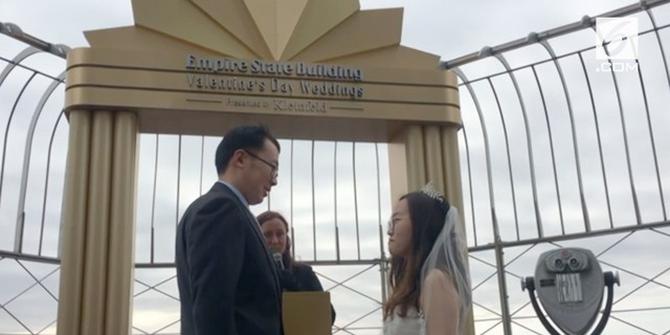 VIDEO: Pernikahan Massal di Empire State Building