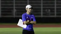 Manajer sekaligus pelatih Timnas Indonesia. Shin Tae-yong. (Bola.com/Yoppy Renato)