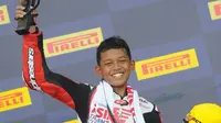 Veda Ega Pratama berjaya di IATC Mandalika. (Astra Honda)