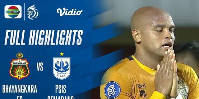 VIDEO Highlights BRI Liga 1: Bhayangkara FC Vs PSIS Semarang Berakhir Imbang, Diwarnai 1 Kartu Merah