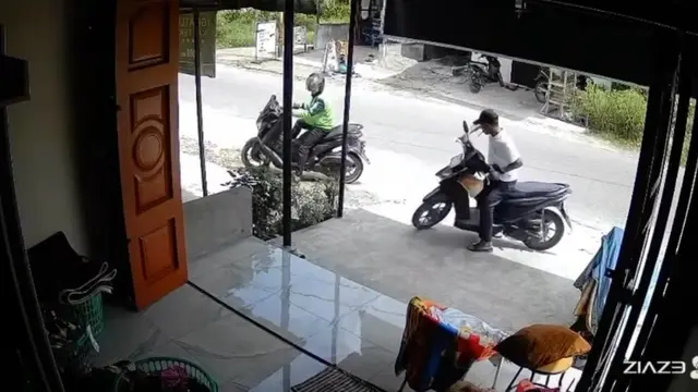 Nyali Maling Motor Runtuh Dengar Teriakan Pekerja Laundry