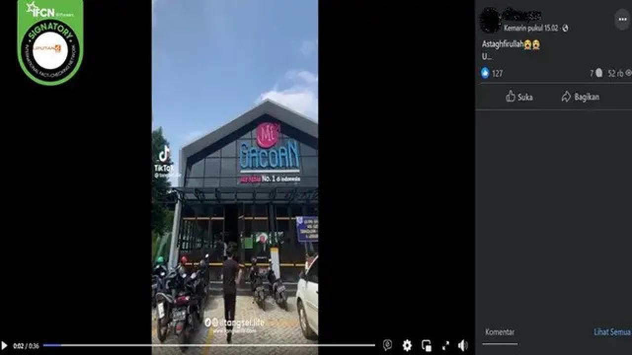Tidak Benar Video Gerai Mie Gacoan Disegel Satpol PP Gara-Gara Minyak Babi