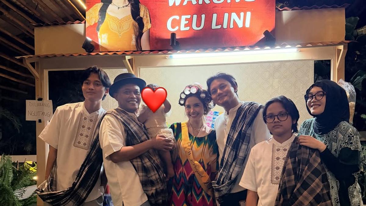 7 Potret Warung Ceu Lini di Ultah Mahalini ke-26, Ada Kue Microwave Unik