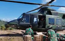 Kodam I/BB Percepat Penyaluran Bantuan Tapanuli Tengah Menggunakan Helikopter