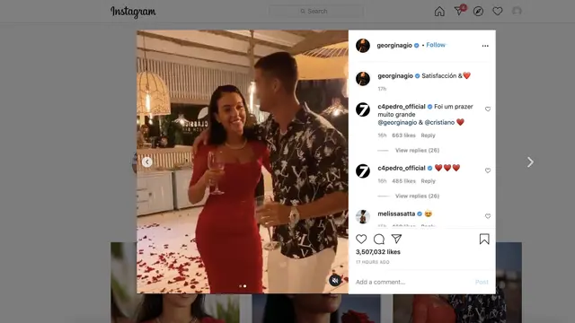 Ronaldo Merangkul Georgina