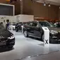 BMW ikut hadir di acara IIMS 2018 yang berlangsung di JIExpo, Kemayora, Jakarta, 19-29 April 2018. (Herdi Muhardi)