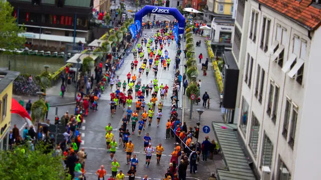 Ilustrasi Lari Maraton