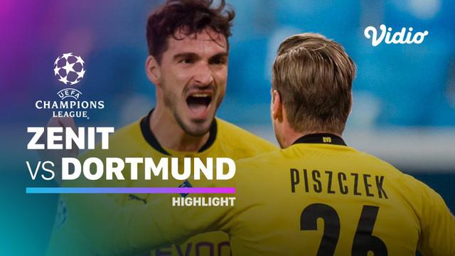 Berita video highlights matchday 6 Grup F Liga Champions 2020/2021 antara Zenit St Petersburg melawan Borussia Dortmund yang berakhir dengan skor 1-2, Rabu (9/12/2020) dinihari WIB.