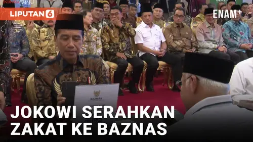 VIDEO: Presiden Jokowi Serahkan Zakat ke Baznas di Istana Negara