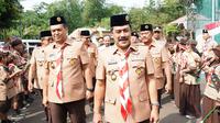 Menteri Imigrasi dan Pemasyarakatan (Menimipas), Agus Andrianto dalam pembukaan Perkemahan Satya Dharma Bhakti Pemasyarakatan, Senin 23 Juni 2025. (Foto: Dokumentasi Kementerian Imigrasi dan Pemasyarakatan)