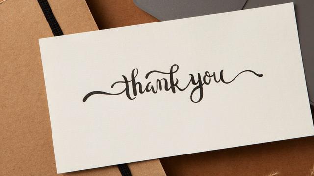 Ilustrasi surat, ucapan terima kasih