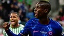 Lima menit berselang atau menit ke-70, Chelsea berbalik unggul 2-1 lewat aksi Nicolas Jackson yang menyambar bola kiriman Cole Palmer dari jarak dekat. Tampak dalam foto, Nicolas Jackson merayakan gol keunggulan Chelsea pada pertandingan Final UEFA Conference League 2024/2025 melawan Real Betis di Tarczynski Arena, Wroclaw, Polandia, Rabu 28 Mei 2025 waktu setempat atau Kamis (29/5/2025) dini hari WIB. (John MACDOUGALL/AFP)