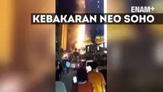 Kebakaran terjadi di Gedung Neo Soho, Jakarta Barat, Rabu (9/11/2016) malam.