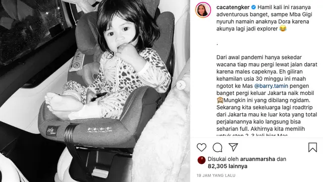 Caca Tengker Disarankan Nagita Slavina Namai Dora untuk Anak Keduanya Gara-Gara Ngidam Ini
