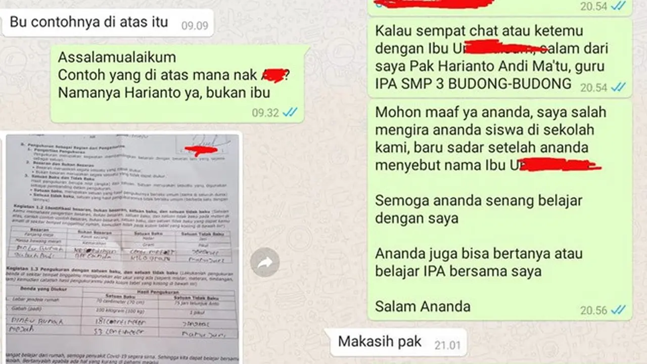 3 Bulan Sekolah Online, Guru dan Murid Ini Ternyata Beda Sekolah