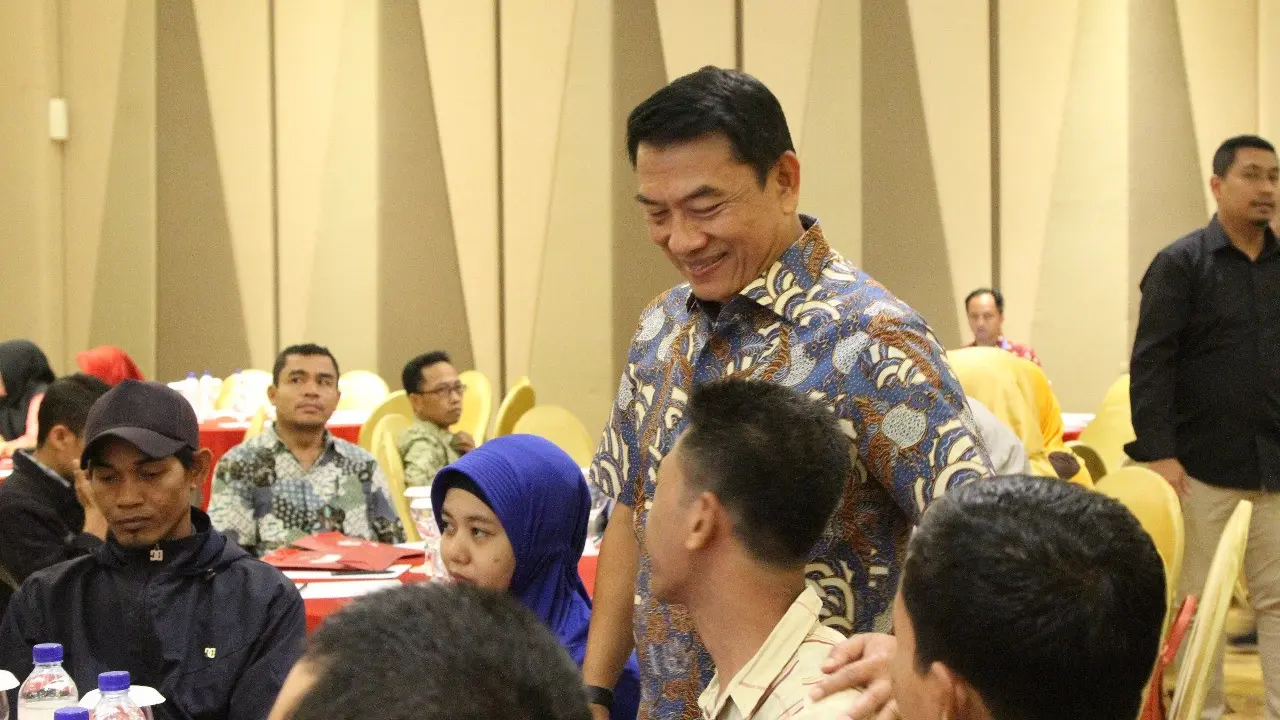 Moeldoko dalam diskusi publik bertema “Pemenuhan Hak-Hak Penyandang Disabilitas” di Mataram, Nusa Tenggara Barat. (Foto: Kantor KSP)