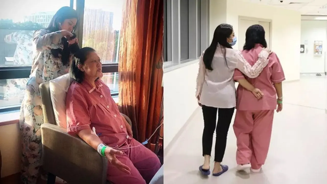 Potret Annisa Pohan dan Aliya Rajasa temani Ani Yudhoyono jalani pengobatan.
