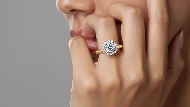 Model Cincin Berlian Emas Kuning/Ilustrasi AI