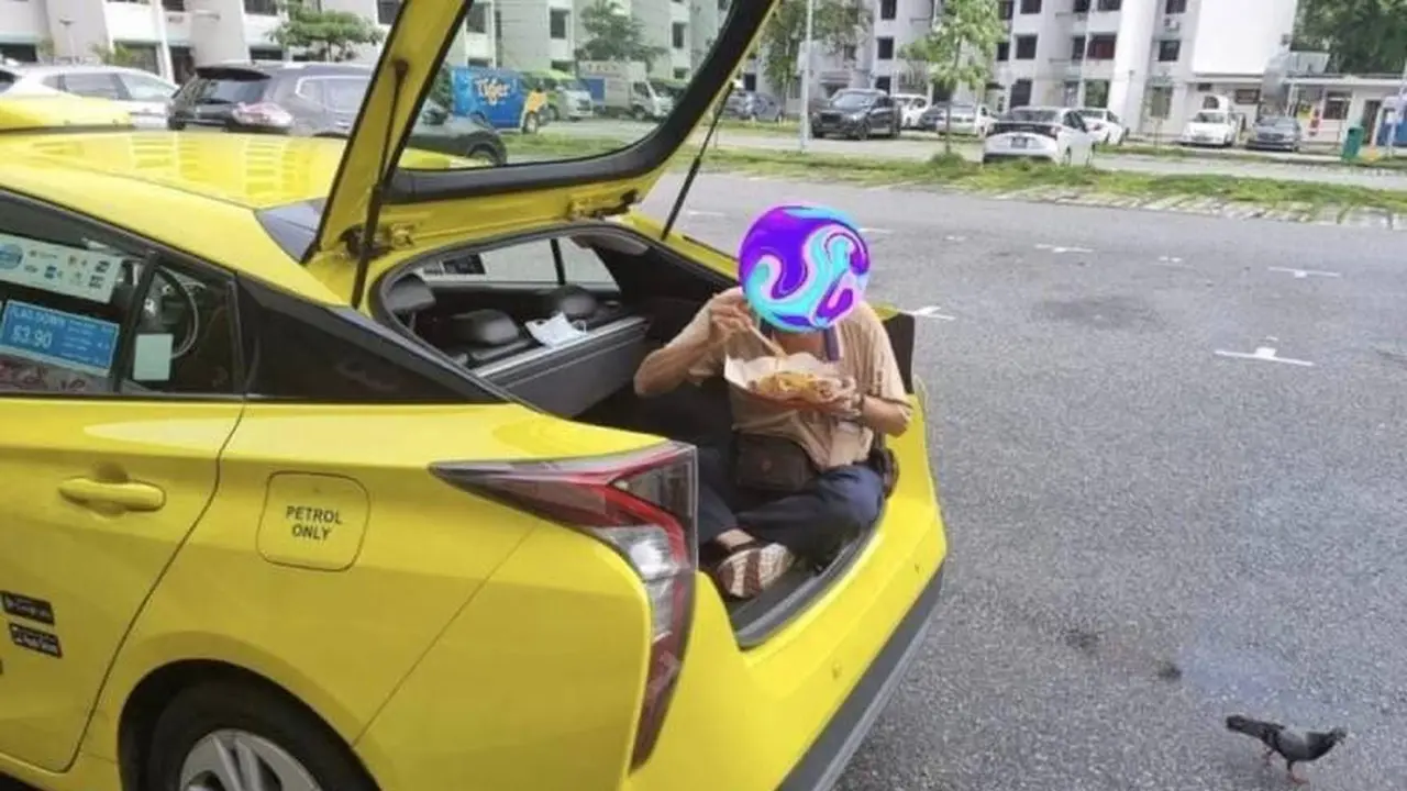 Larangan Makan di Tempat Diberlakukan, Sopir Taksi di Singapura Terpaksa Makan di Bagasi Mobil