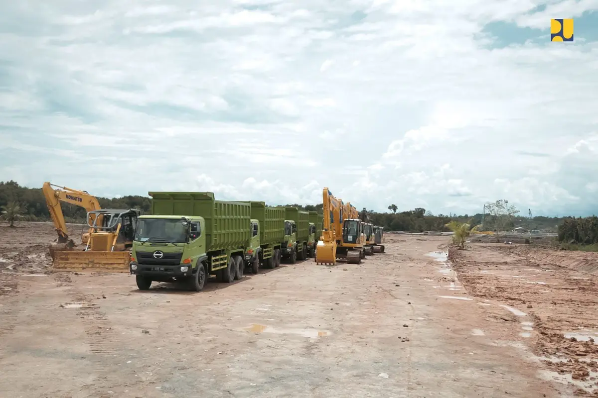 Kementerian PUPR telah memulai pembangunan infrastruktur dasar mendukung Kawasan Inti Pusat Pemerintahan (KIPP) Ibu Kota Negara atau IKN Nusantara, di Kalimantan Timur. (Dok Kementerian PUPR)