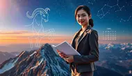 zodiak capricorn bulan apa ©Ilustrasi dibuat AI
