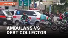 Viral! Debt Collector Tarik Mobil Ambulance di Depok