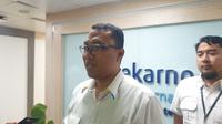 Executive General Manager (EGM) Bandara Soekarno-Hatta Dwi Ananda Wicaksana menjelaskan mengenai pergerakan penumpang di Bandara Soekarno-Hatta pada periode puncak natal dan tahun baru periode 2022-2023.