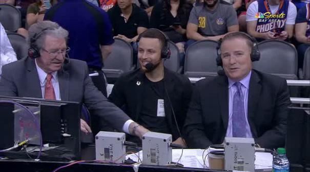 Berita video game recap NBA 2017-2018 antara Golden State Warriors melawan Phoenix Suns dengan skor 117-100.