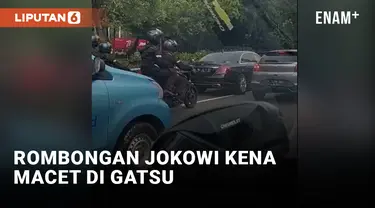 Rombongan Jokowi Terjebak Macet di Gatot Subroto