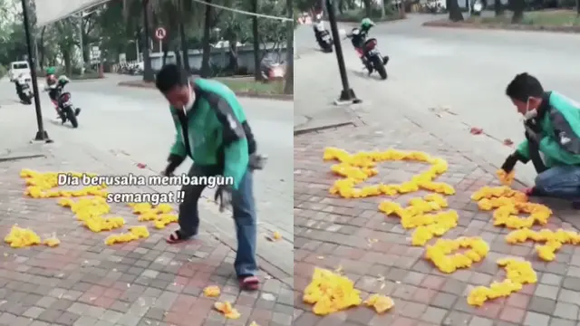 Mengharukan, Driver Ojek Online ini Melakukan Aksi yang Bangkitkan Semangat di Kala Sepi Orderan