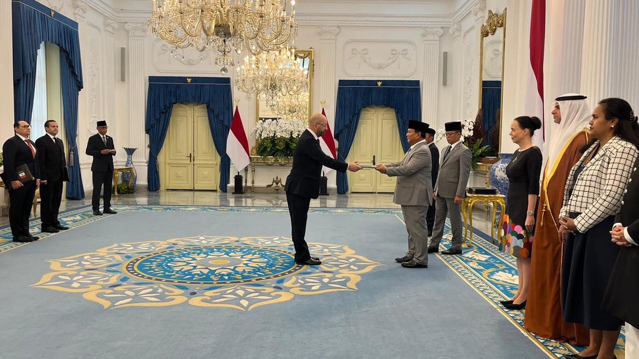 12 Duta Besar Negara Sahabat Serahkan Surat Kepercayaan kepada Presiden Prabowo