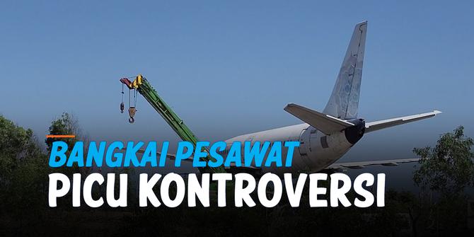 VIDEO: Kontroversi Bangkai Pesawat di Tebing Pantai Bali