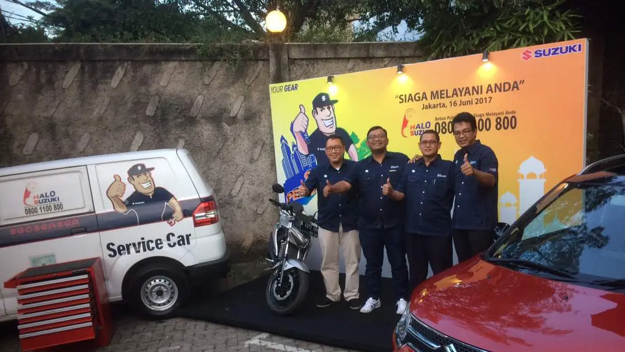 Suzuki Siap Layani Pemudik Suzuki dengan Posko dan Bengkel Siaga. (Herdi)