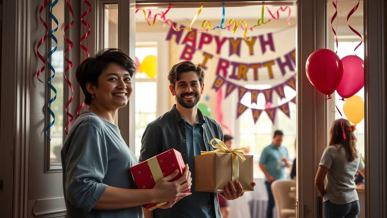 late birthday gift caption