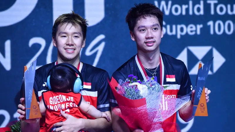 Kegembiraan Kevin / Marcus Juarai Indonesia Open 2019