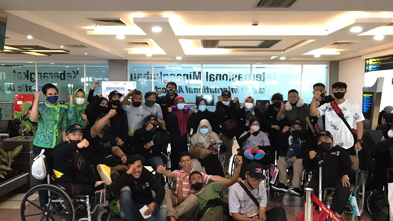 Atlet Peparnas 2021 kontingen Sumatera Barat.