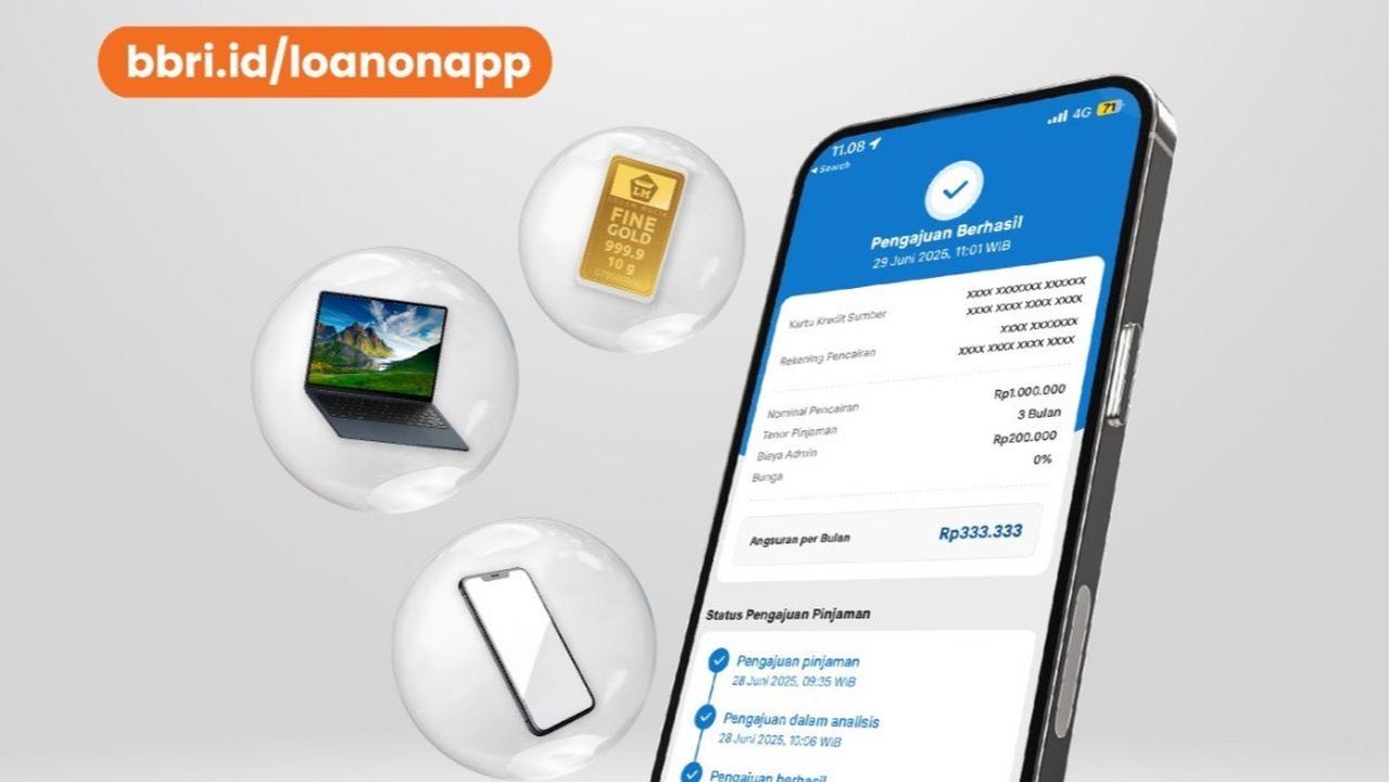 Nasabah Bisa Cairkan Limit Kartu Kredit ke Rekening Tabungan dengan Fitur Loan On di Super App BRImo