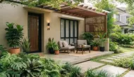 8 Warna Cat Teras Rumah yang Cocok dengan Tanaman Hijau di Depan Rumah, Bikin Terlihat Keren